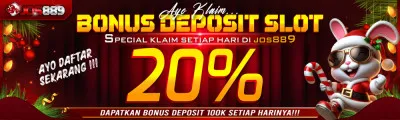 Bonus Jos889 Depo Slot Harian 20%